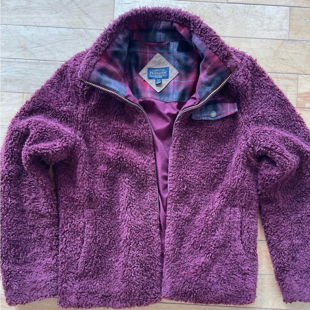 Fuzzy Pendleton Jacket